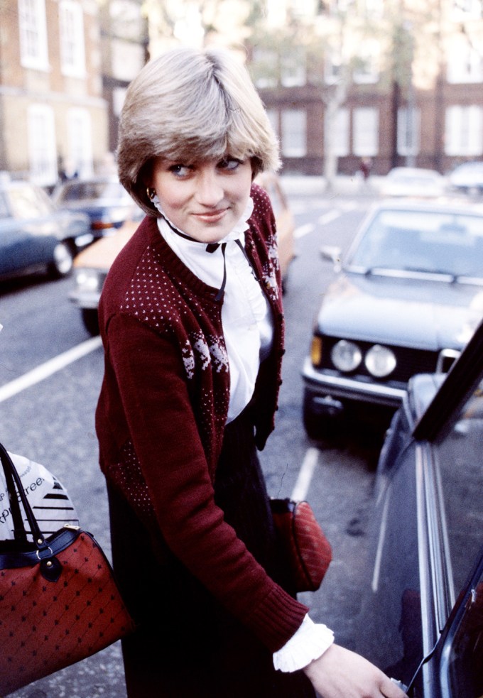Lady Diana Spencer In Red