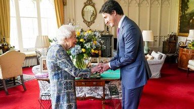 Queen Elizabeth and Justin Trudeau