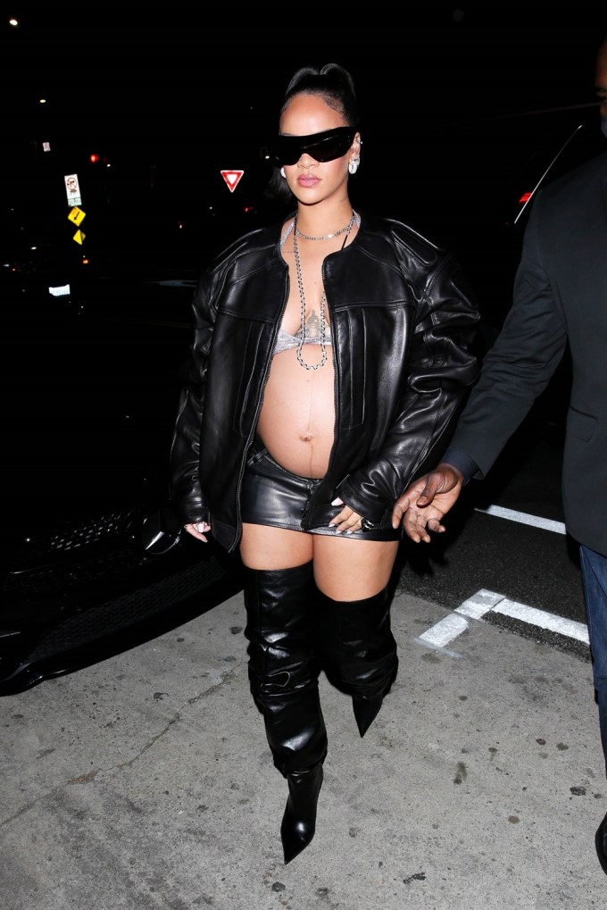 Rihanna In A Bikini & Leather