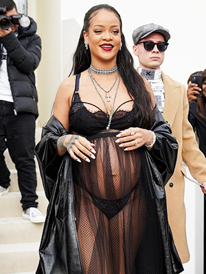 Rihanna Poses in Sexy See-Through Dress for Dior