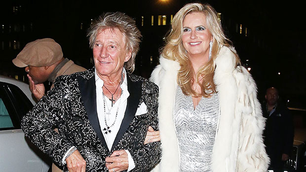 Rod Stewart, 77, & Wife Penny Lancaster, 50, Match In Silver On Date Night At Annabel’s — Photo