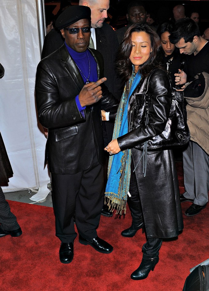 Wesley Snipes And Nikki Park At The ‘Brooklyn’s Finest’ Premiere