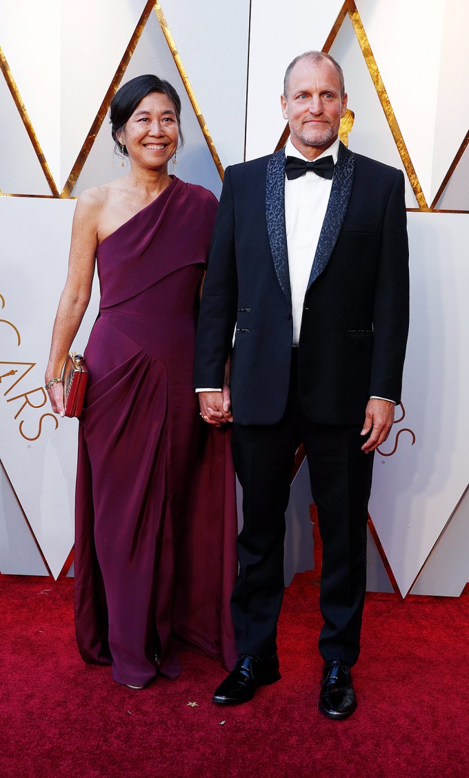 Laura Louie & Woody Harrelson Arrive At 90th Academy Awards