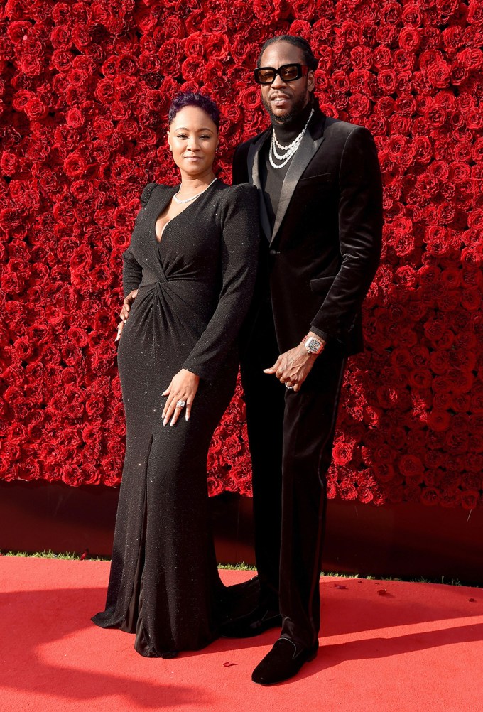 2 Chainz and wife Kesha Ward at Tyler Perry Studios