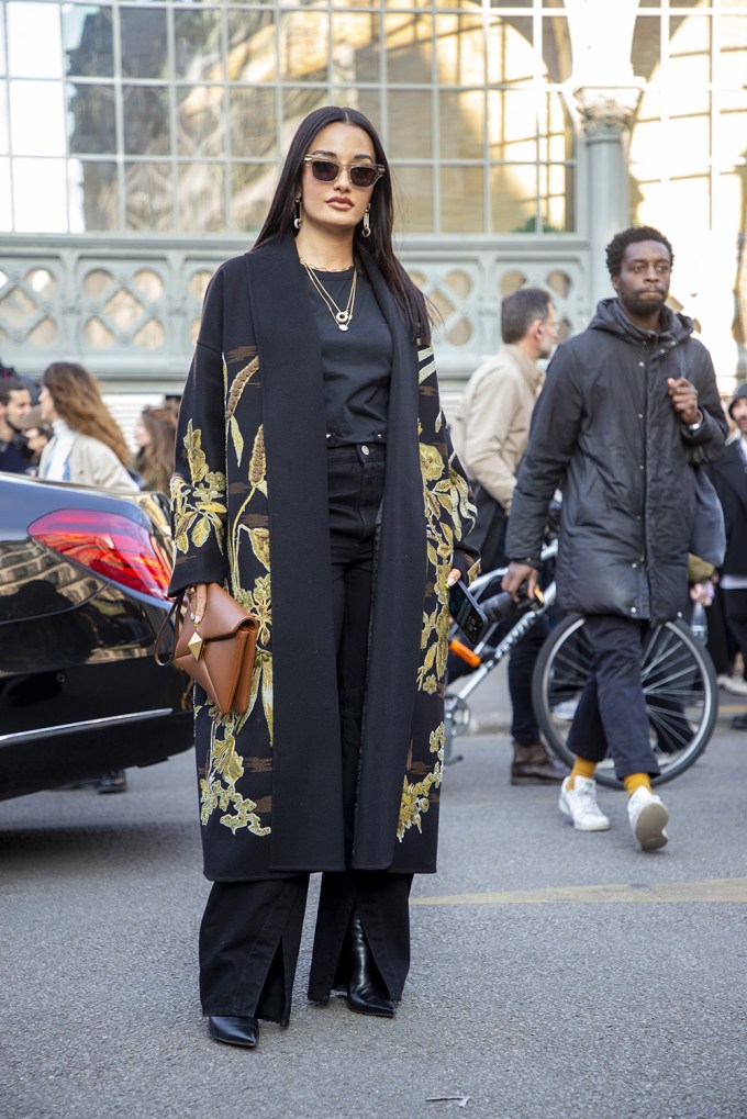 Amina Muaddi at Paris Fashion Wee