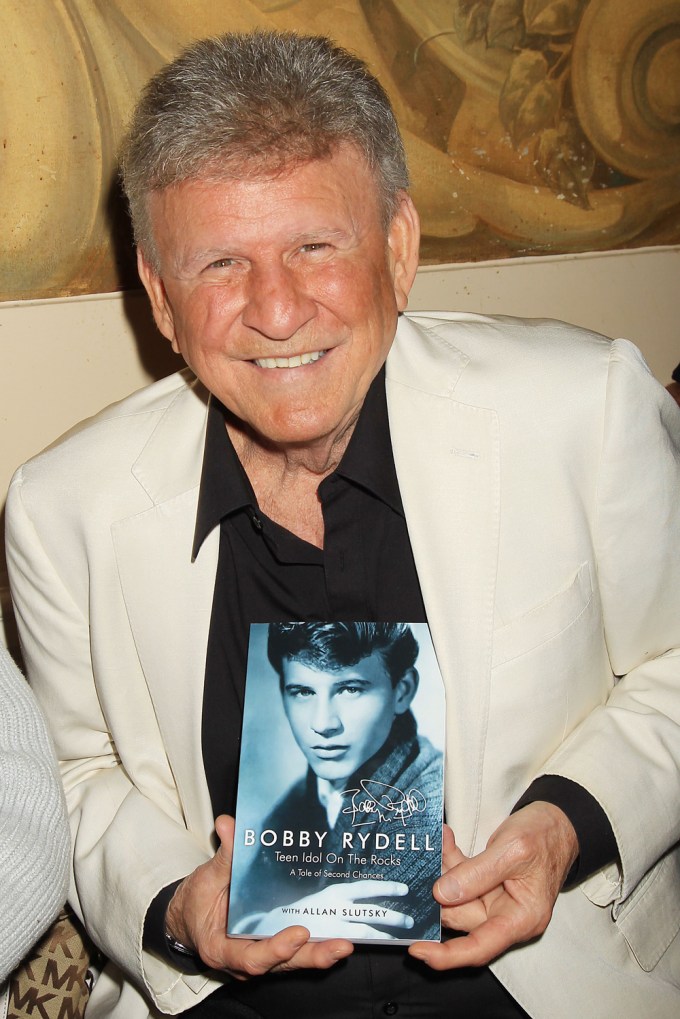 Bobby Rydell with his book
