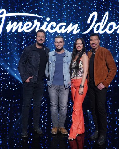 AMERICAN IDOL – “506 (Hollywood Week: Genre Challenge)” – The search for the next superstar continues as “American Idol” kicks off its iconic Hollywood Week, with some of the most prolific alums in “Idol”’s 20-year history returning to mentor the contestants, including Jordin Sparks, David Cook, Lauren Alaina, Ruben Studdard, Chayce Beckham, Lee DeWyze and Haley Reinhart. Fan favorites from auditions will then take the stage for the Genre Challenge to sing their hearts out and impress judges Luke Bryan, Katy Perry and Lionel Richie in hopes of making it through to the next round. Emmy® Award-winning host and producer Ryan Seacrest hosts “American Idol,” MONDAY, MARCH 28 (8:00-10:01 p.m. EDT), on ABC. (ABC/Eric McCandless)
LUKE BRYAN, CHAYCE BECKHAM, KATY PERRY, LIONEL RICHIE