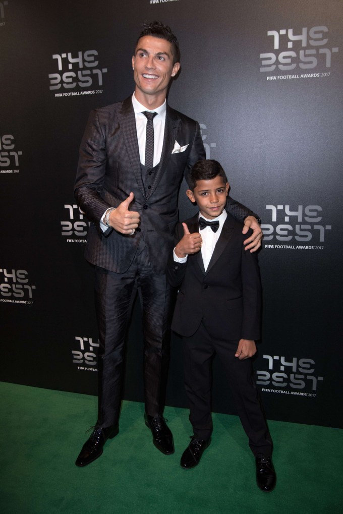 Cristiano Ronaldo & Son At The Best FIFA Football Awards