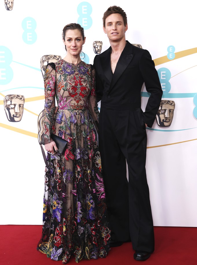 Eddie Redmayne & Hannah Bagshawe At 2023 BAFTAs