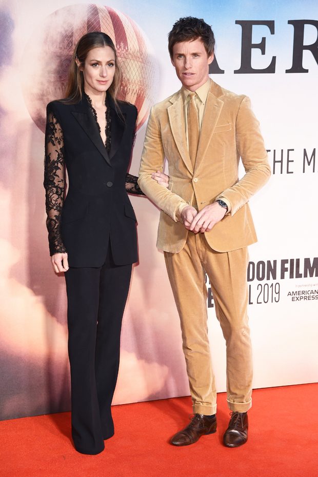 Hannah and Eddie Redmayne at The Aeronauts premiere