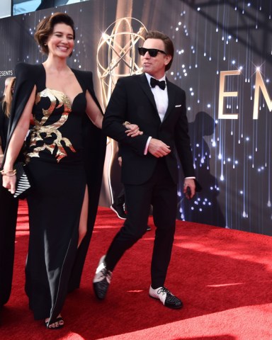 Mary Elizabeth Winstead, left, and Ewan McGregor arrive at the 73rd Primetime Emmy Awards, at L.A. Live in Los Angeles
2021 Primetime Emmy Awards - Arrivals, Los Angeles, United States - 19 Sep 2021