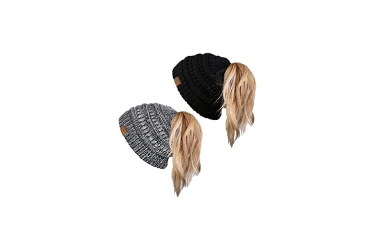 beanie hat for ponytails reviews