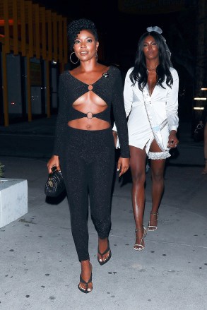 West Hollywood, CA  - Gabrielle Union arrives for a girls' night out at Catch Steak LA for a friend's bridal party. The seasoned actress made a risque fashion choice with a revealing midriff barring black sparkle body suit.Pictured: Gabrielle UnionBACKGRID USA 24 JULY 2022 BYLINE MUST READ: TWIST / BACKGRIDUSA: +1 310 798 9111 / usasales@backgrid.comUK: +44 208 344 2007 / uksales@backgrid.com*UK Clients - Pictures Containing ChildrenPlease Pixelate Face Prior To Publication*