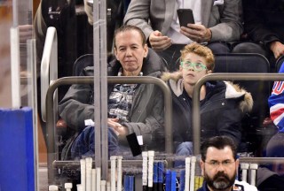 Gilbert Gottfried and Max Aaron Gottfried
Celebrities at Detroit Red Wings v New York Rangers, NHL ice hockey match, Madison Square Garden, New York, USA - 25 Feb 2018