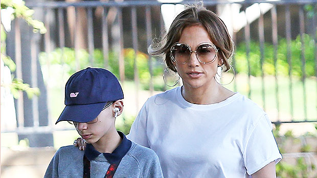 Jennifer Lopez Beams With Son Max, 14, As They Go With Twin Emme To Her Baseball Game: Photos