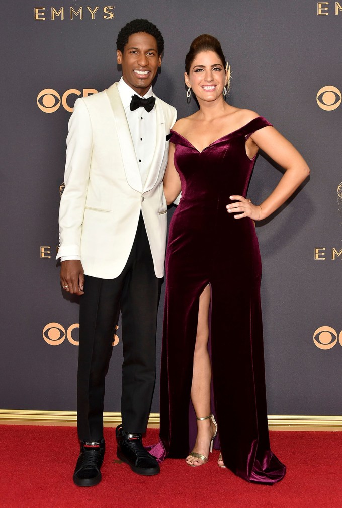 Jon Batiste & Suleika Jaouad at the 2017 Emmy Awards