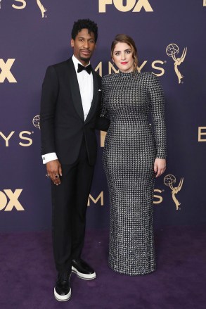 Jon Batiste, left, and Suleika Jaouad arrive at the 71st Primetime Emmy Awards, at the Microsoft Theater in Los Angeles
71st Primetime Emmy Awards - Arrivals, Los Angeles, USA - 22 Sep 2019