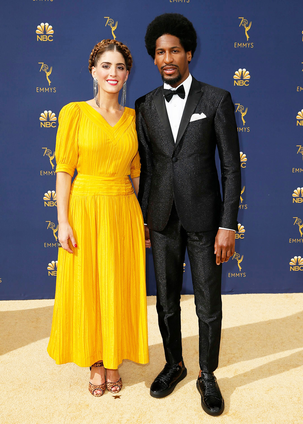 Suleika Jaouad and Jon Batiste
70th Primetime Emmy Awards - Arrivals, Los Angeles, USA - 17 Sep 2018