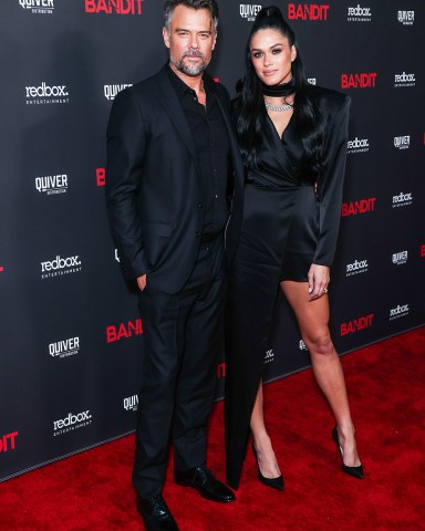American actor Josh Duhamel and wife/American model, television host and beauty pageant titleholder - Miss World America 2016 Audra Mari arrive at the World Premiere Of Redbox Entertainment and Quiver Distribution's 'Bandit' held at the Harmony Gold Theater on September 21, 2022 in Los Angeles, California, United States.
World Premiere Of Redbox Entertainment and Quiver Distribution's 'Bandit', Harmony Gold Theater, Los Angeles, California, United States - 21 Sep 2022