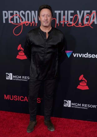 Julian Lennon arrives at the 31st annual MusiCares Person of the Year benefit gala honoring Joni Mitchell, at the MGM Grand Conference Center in Las Vegas
31st Annual MusiCares Person of the Year - Arrivals, Las Vegas, United States - 01 Apr 2022