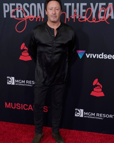 Julian Lennon arrives at the 31st annual MusiCares Person of the Year benefit gala honoring Joni Mitchell, at the MGM Grand Conference Center in Las Vegas
31st Annual MusiCares Person of the Year - Arrivals, Las Vegas, United States - 01 Apr 2022