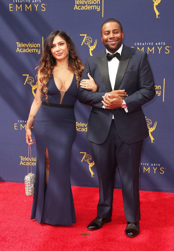 Christina Evangeline and Kenan Thompson At THe Emmys
