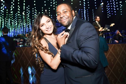 Christina Evangeline, Kenan Thompson. Christina Evangeline, left, and Kenan Thompson attend the Governors Ball during night two of the Television Academy's 2018 Creative Arts Emmy Awards at the Microsoft Theater, in Los Angeles
2018 Creative Arts Emmy Awards - Governors Ball - Night Two, Los Angeles, USA - 09 Sep 2018