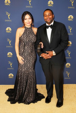 Christina Evangeline and Kenan Thompson
70th Primetime Emmy Awards, Arrivals, Los Angeles, USA - 17 Sep 2018