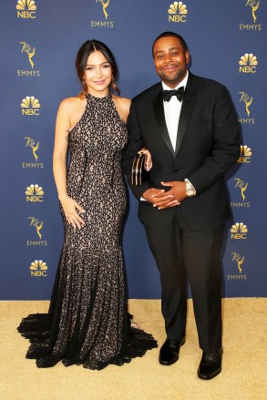 Christina Evangeline and Kenan Thompson 70th Primetime Emmy Awards, Arrivals, Los Angeles, USA - 17 Sep 2018