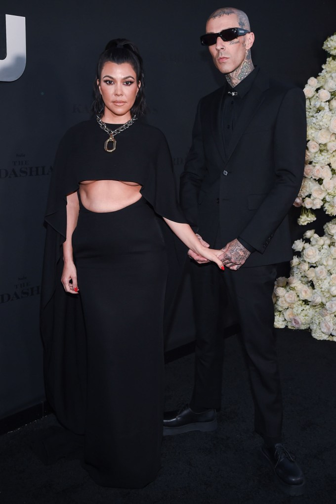 Kourtney Kardashian & Travis Barker At The Premiere Of ‘The Kardashians’