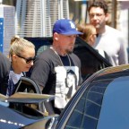 *EXCLUSIVE* Nicole and Sofia Richie meet up at an Italian restaurant for lunch with their husbands in Brentwood
