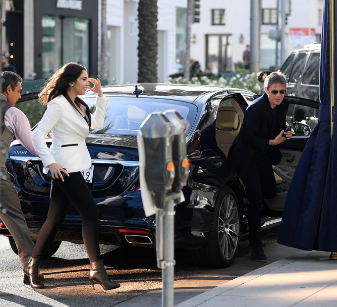 Noor Alfallah & Nicolas Berggruen In Beverly Hills