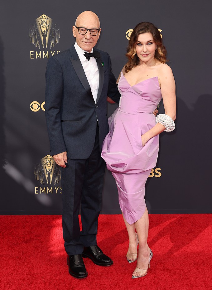 Patrick Stewart & Sunny Ozell At The Emmys