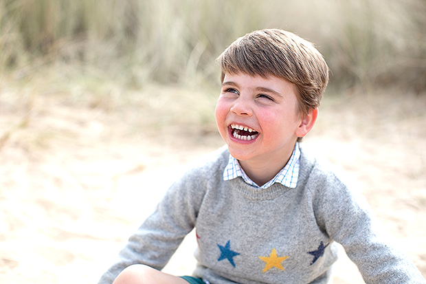 Prince Louis at the beach