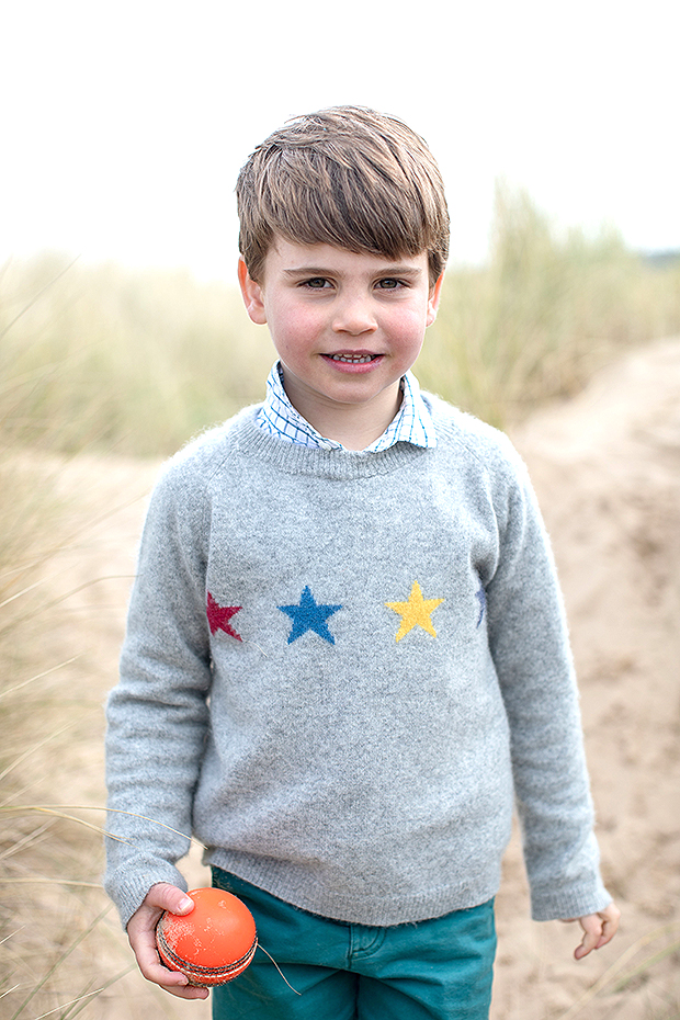 Prince Louis on the beach