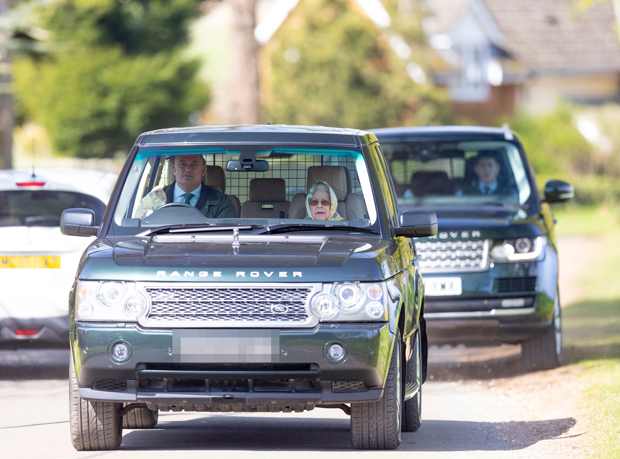 Queen Elizabeth at Sandringham