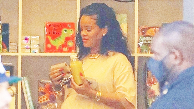 Pregnant Rihanna Shops For Baby Books With A$AP Rocky In Cute New Photo