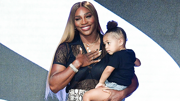 Serena Williams & Daughter Olympia, 4, Wear Matching Hot Pink Balmain Dresses In Paris: Photos