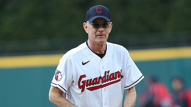 Tom Hanks Cleveland Guardians first pitch