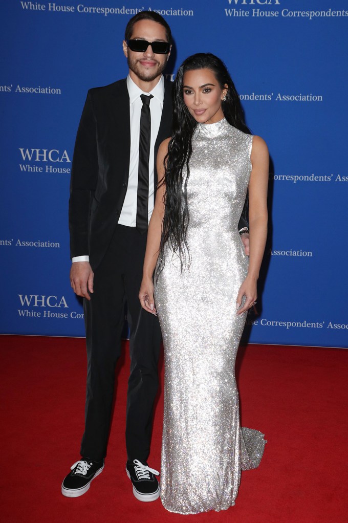 Pete Davidson & Kim Kardashian Arrive In Style For White House Correspondents’ Dinner