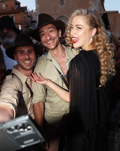 Taormina, ITALY  - Actress Amber Heard greets fans while promoting her new film "In the Fire" at the 69th Taormina Film Festival.Pictured: Amber HeardBACKGRID USA 24 JUNE 2023 BYLINE MUST READ: Cobra Team / BACKGRIDUSA: +1 310 798 9111 / usasales@backgrid.comUK: +44 208 344 2007 / uksales@backgrid.com*UK Clients - Pictures Containing ChildrenPlease Pixelate Face Prior To Publication*