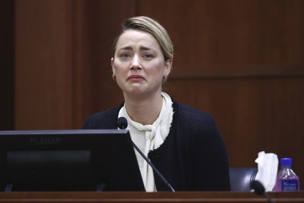 Actor Amber Heard testifies in the courtroom at the Fairfax County Circuit Court in Fairfax, Va.,.  Actor Johnny Depp sued his ex-wife actor Amber Heard for libel in Fairfax County Circuit Court after she wrote an op-ed piece in The Washington Post in 2018 referring to herself as a "public figure representing domestic abuse Depp Heard Lawsuit, Fairfax, United States - 05 May 2022