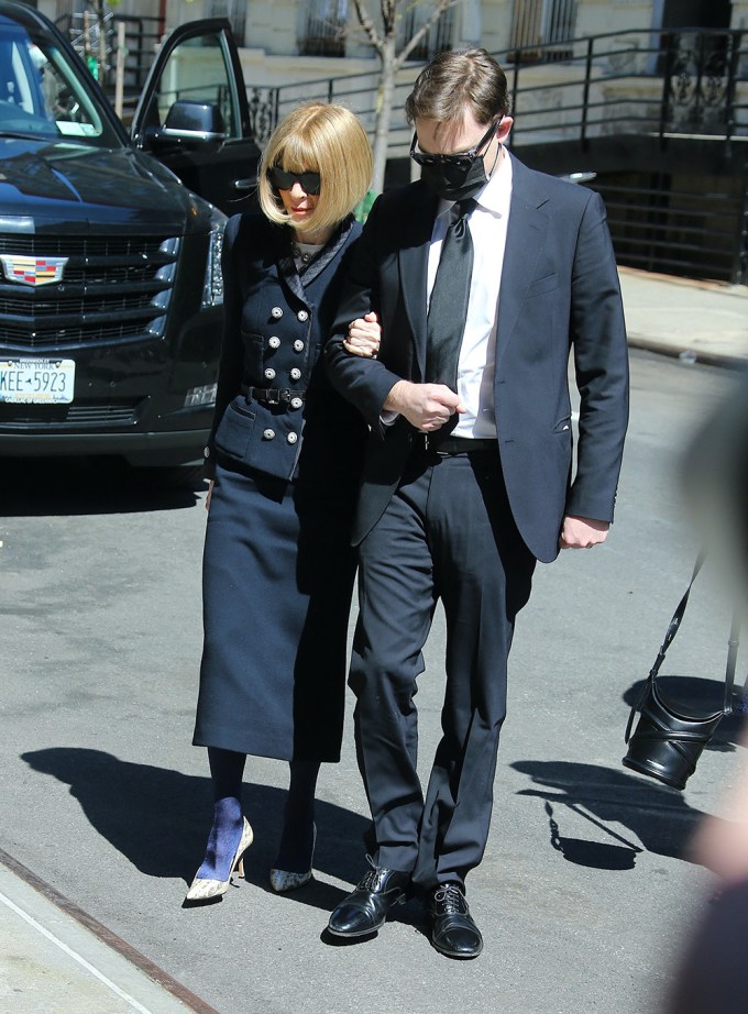 Anna Wintour Keeps It Classy For Andre Leon Talley Funeral