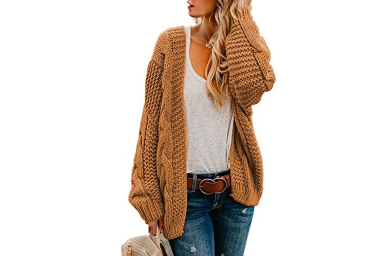 chubby knit cardigan sweater reviews