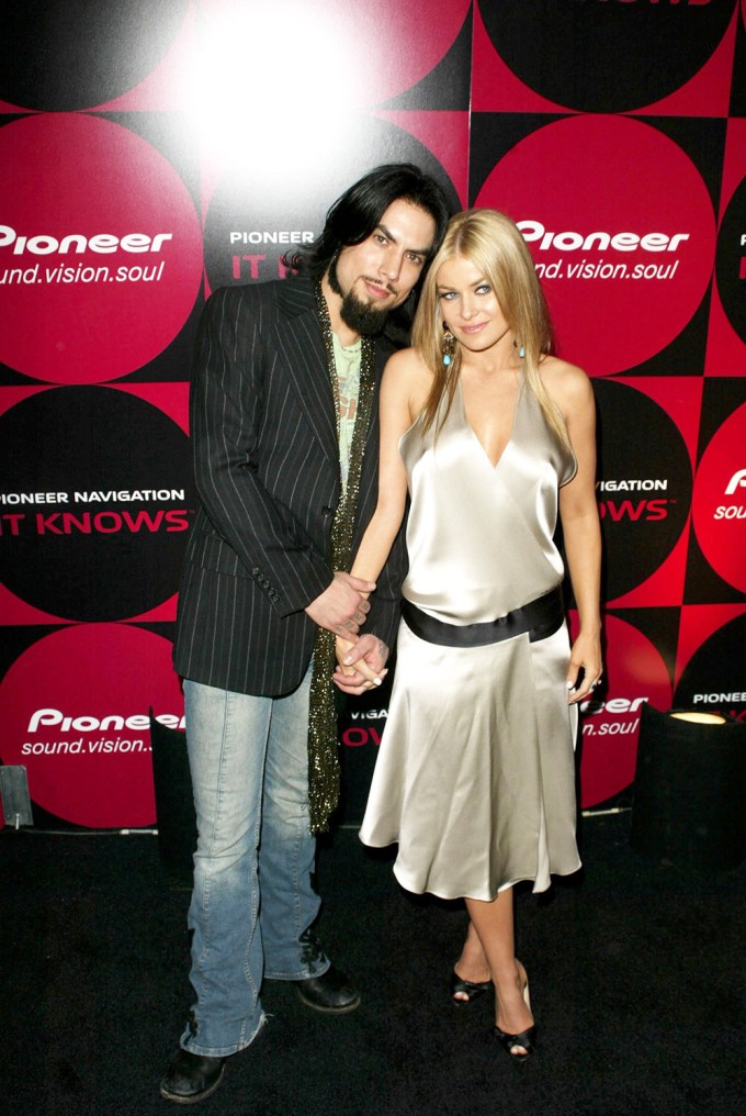 Dave Navarro and Carmen Electra at a Pioneer event