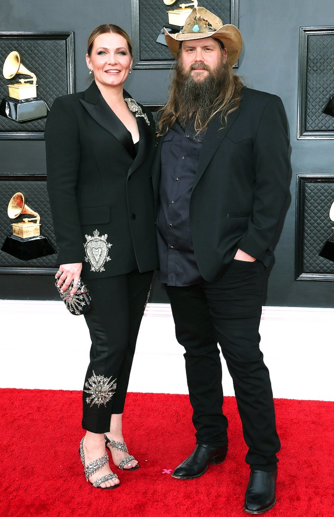 Chris and Morgane Stapleton Arrive At The 2022 Grammy Awards