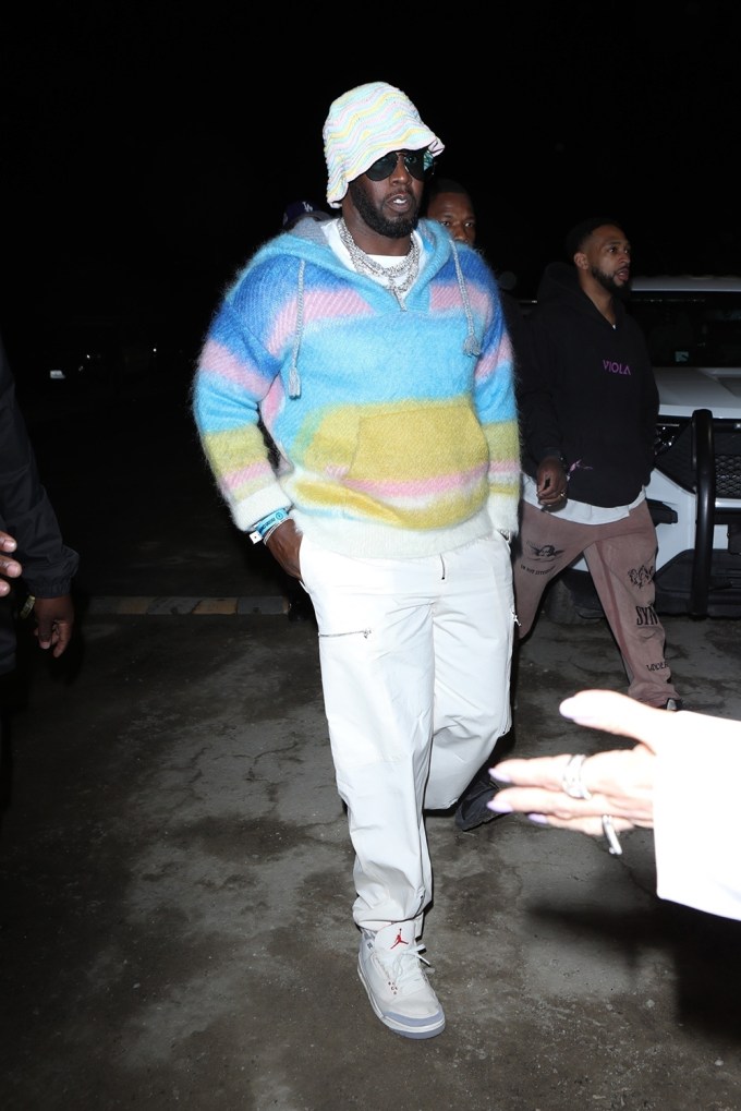 Diddy arrives in style at Coachella’s Neon Carnival