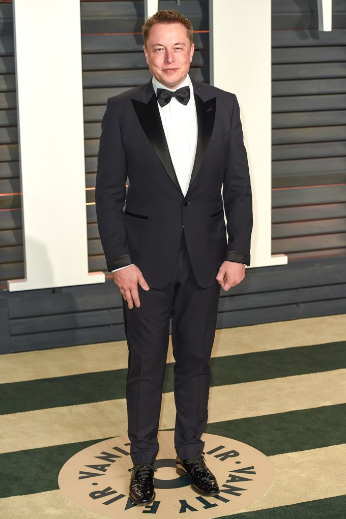 Elon Musk At The 2015 Oscars