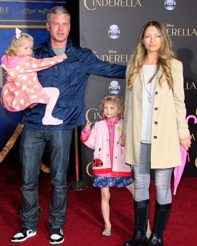 Us Actors Eric Dane and Rebecca Gayheart Arrive with Their Daughters Georgia (l) and Billie (r) For the World Premiere of Disney's 'Cinderella' at the El Capitan Theatre Hollywood Los Angeles California Usa 01 March 2015 the Movie Opens in the Us on 13 March 2015 United States Los AngelesUsa Film Premiere - Mar 2015