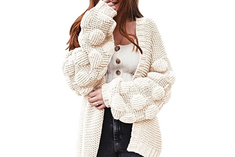 chubby knit cardigan sweater reviews
